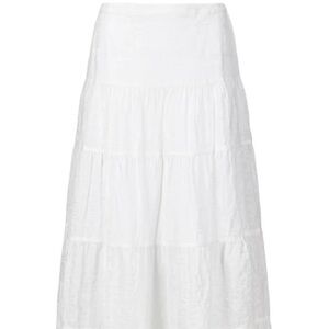Hollister Pure White Maxi Skirt